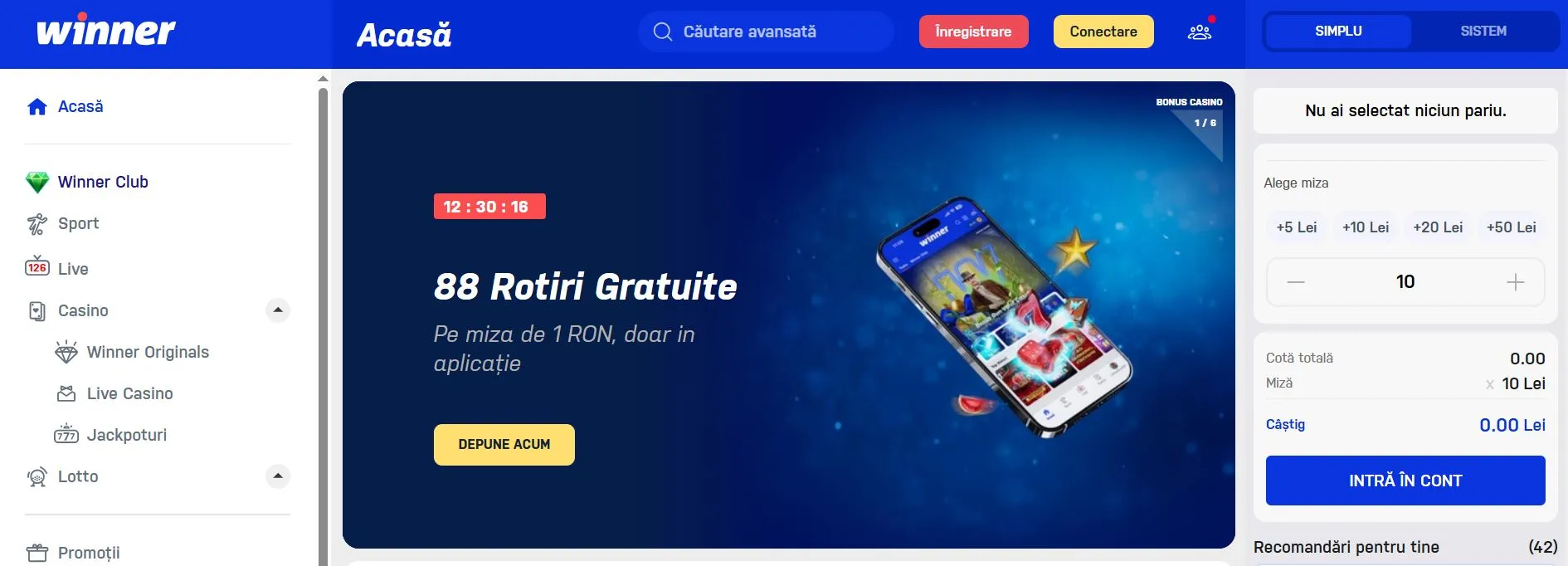 Cazinouri online noi Winner Casino